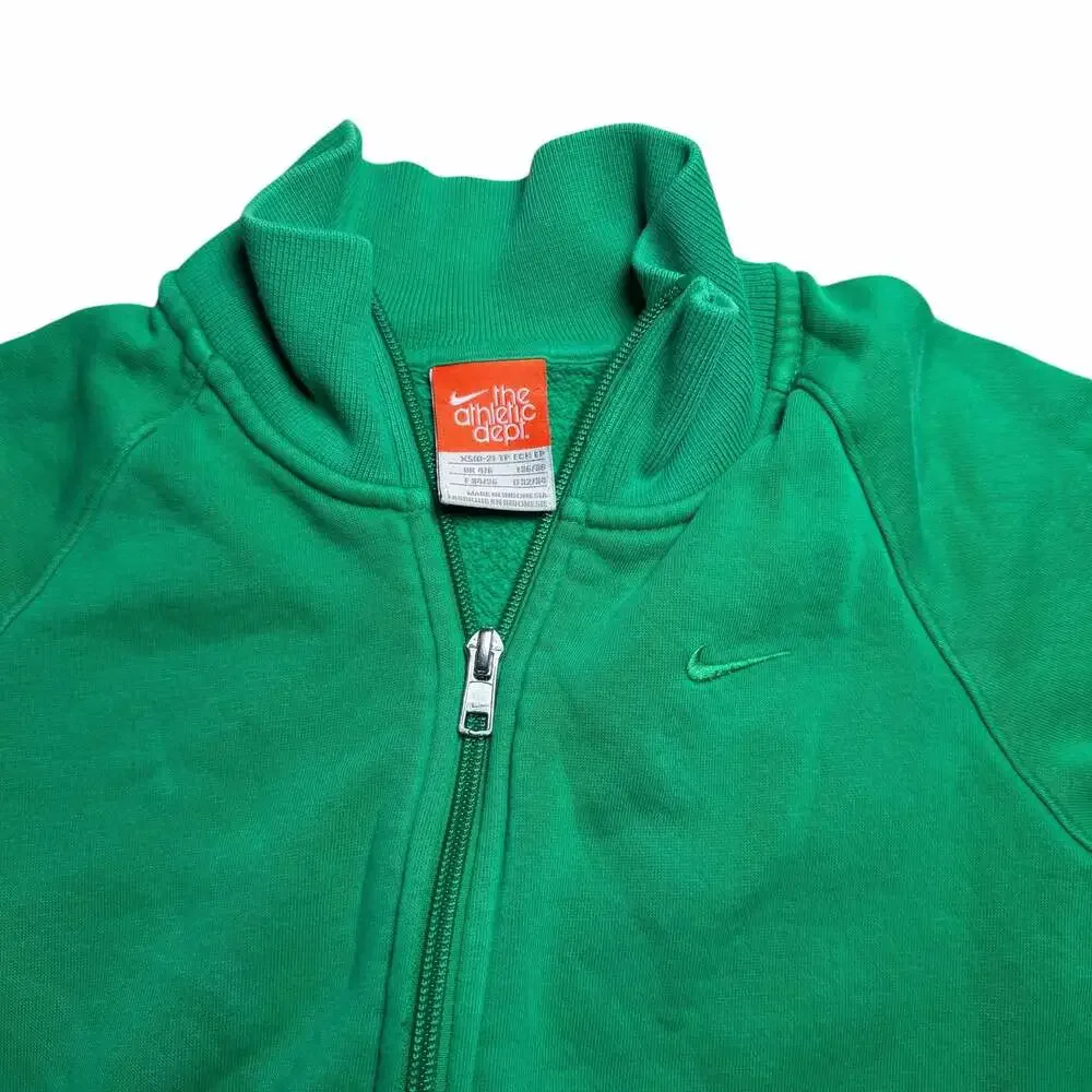 Vintage Nike The Athletic Dept. Green Quarter Zip Pullover Sweatshirt